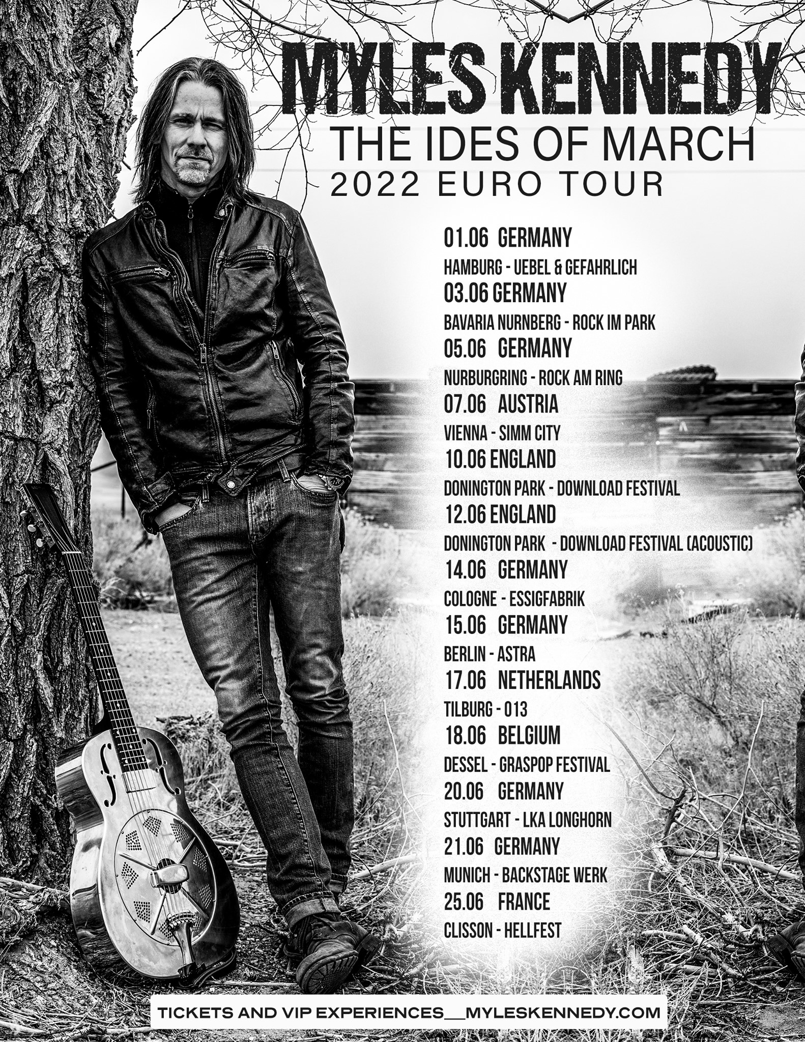 MYLES KENNEDY & Company „The Ides Of March” Europatour 2022 EVENTARMY