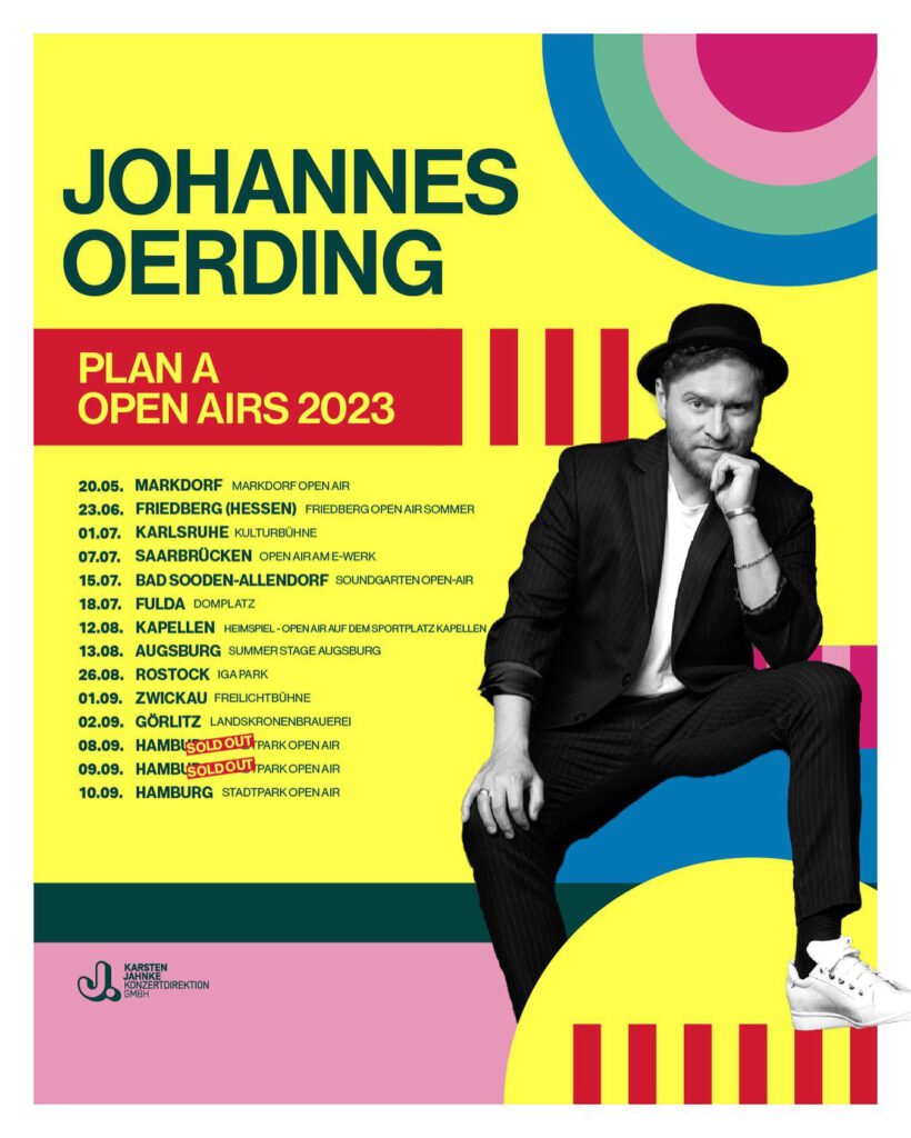 johannes oerding tour 2023 vorband